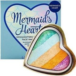 Makeup Revolution I Heart Makeup Mermaid's Heart, wypiekany rozświetlacz do twarzy 10g