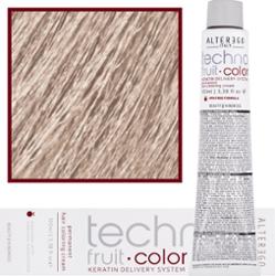 Alter Ego Technofruit Color - farba z keratyną do trwałej koloryzacji włosów, 100ml 11/1 | Super Jasny Blond Popielaty