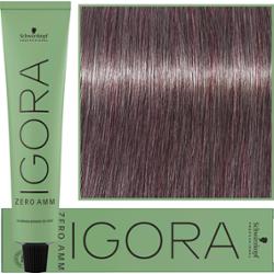 Schwarzkopf Professional Igora Zero Amm - profesjonalna farba do włosów bez amoniaku, 60ml 8-19  |  Jasny Blond Cendre Fioletowy