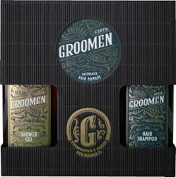 Groomen Earth Zestaw do ciała i włosów – żel do kąpieli, szampon oraz pomada do włosów, 2x300ml+120g