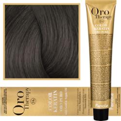 Fanola Oro Therapy Color Keratin Oro Puro profesjonalna permanentna farba do włosów 7.1 100 ml