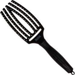 Olivia Garden Finger Brush Combo Medium, szczotka z włosiem dzika do rozczesywania, różne kolory Black | Czarny