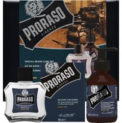 Proraso Azur Lime Duo Pack Balm + Shampoo – zestaw do brody, balsam 100 ml + szampon 200 ml