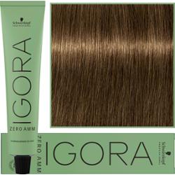 Schwarzkopf Professional Igora Zero Amm - profesjonalna farba do włosów bez amoniaku, 60ml 6-46  |  Ciemny Blond Beżowo Czekoladowy