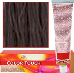 Wella Color Touch - profesjonalna farba do włosów bez amoniaku, 60 ml 4/71 Brązowo-Popielaty Średni Brąz