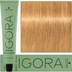 Schwarzkopf Professional Igora Zero Amm - profesjonalna farba do włosów bez amoniaku, 60ml 9-50  |  Ekstra Jasny Blond Złoty Naturalny