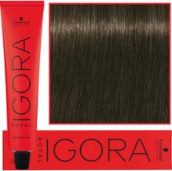 Schwarzkopf Professional Igora Royal - trwała farba do włosów o innowacyjnej formule, 60ml 5-16 | Jasny Brąz Cendre Czekoladowy