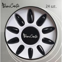 Deni Carte Tipsy Żelowe - sztuczne paznokcie, różne kolory Black | Czarny