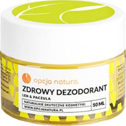 Opcja Natura Dezodorant Len & Paczula – naturalny dezodorant, 50 ml