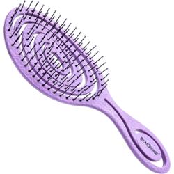 Poniks Blackomb Eco – masująca szczotka do rozczesywania włosów, ekologiczna, różne kolory Fioletowy