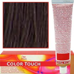 Wella Color Touch - profesjonalna farba do włosów bez amoniaku, 60 ml 4/77 Średni Brąz Intensywnie Brązowy