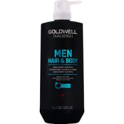 Goldwell MEN Hair & Body - szampon rewitalizujący do włosów i ciała dla mężczyzn, 1000ml