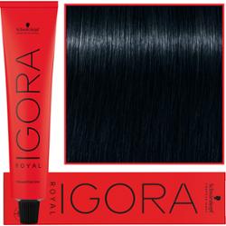 Schwarzkopf Professional Igora Royal - trwała farba do włosów o innowacyjnej formule, 60ml 1-1 | Czarny Cendre