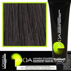 Loreal Professionnel Inoa - farba do włosów bez amoniaku z dodatkową ochroną włosa, 60ml 5.1 Jasny Brąz Popielaty