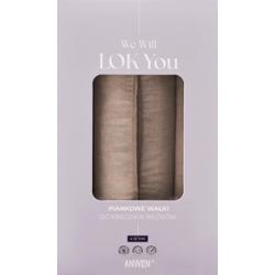 Anwen We Will LOK You - piankowe wałki do kręcenia włosów bez użycia ciepła, 4 sztuki