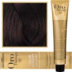 Fanola Oro Therapy - farba do włosów bez amoniaku, pełna paleta kolorów 4,14 | Kakao
