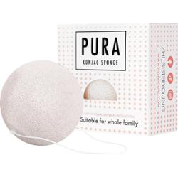 Pura Konjac Sponge Sister Young - ekologiczna gąbka do mycia twarzy, różne kolory White | Biały