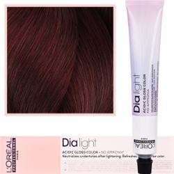 Loreal Dia Light - profesjonalna trwała farba do włosów, 50ml 5.66 Jasny Brąz Czerwony Głęboki