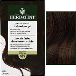 Herbatint Permanent Haircolour Gel – trwała, ziołowa farba do włosów w żelu, 170ml 4N | Kasztan