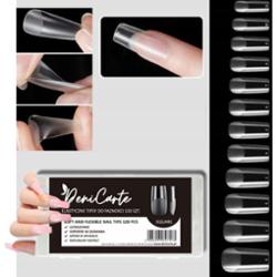 Deni Carte Tipsy Flexible Square  - tipsy przezroczyste, kwadratowe, 120szt.