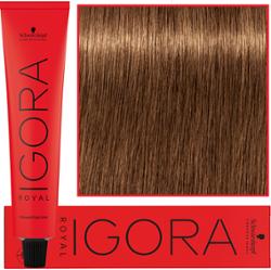 Schwarzkopf Professional Igora Royal - trwała farba do włosów o innowacyjnej formule, 60ml 7-55 | Średni Blond Złoty Ekstra