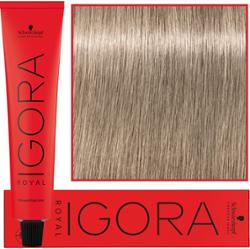 Schwarzkopf Professional Igora Royal - trwała farba do włosów o innowacyjnej formule, 60ml 9-1 | Ekstra Jasny Blond Cendre