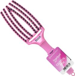 Olivia Garden Finger Brush Medium Arctic Lights - delikatna szczotka do włosów, różne kolory Celestial Pink | Niebiański róż