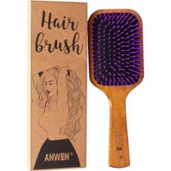 Anwen - Hair brush Drewniana szczotka do włosów fiolet