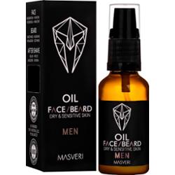 Masveri Face Beard Oil Dry & Sensitive Skin - olejek do brody i skóry suchej i wrażliwej, 30ml