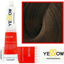 Alfaparf Yellow - trwała farba do włosów z aloesem i kiełkami pszenicy, 100ml 6,32 | Ciemny Złoty Fioletowy Blond