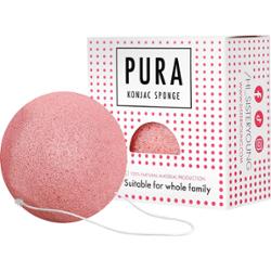 Pura Konjac Sponge Sister Young - ekologiczna gąbka do mycia twarzy, różne kolory Pink | Różowy