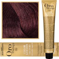 Fanola Oro Therapy - farba do włosów bez amoniaku, pełna paleta kolorów 5,5 | Jasny Kasztan Mahoniowy