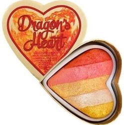Makeup Revolution I Heart Makeup Dragons Heart, rozświetlacz do twarzy o ciepłych odcieniach 10g