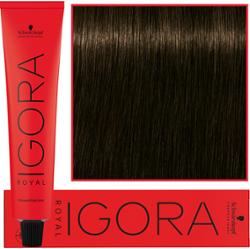 Schwarzkopf Professional Igora Royal - trwała farba do włosów o innowacyjnej formule, 60ml 4-63 | Średni Brąz Czekoladowy Mat