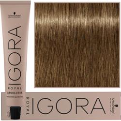 Schwarzkopf Professional Igora Royal Absolutes - trwała farba do włosów z kolagenem, 60ml 7-450 | Średni Blond Beżowy Złoty Naturalny