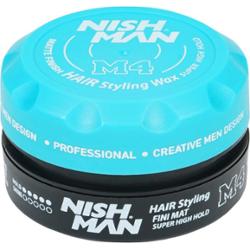 Nishman M4 Matte Super High Hold Wax - wodna pomada do stylizacji włosów, 100ml