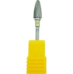 Frez Karbidowy Stożek - frez do manicure paznokci, kolor żółty