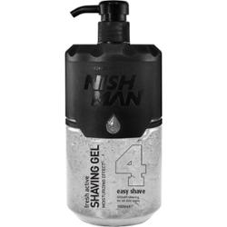Nishman Shaving Gel 4 Fresh Active Easy Shave - żel do golenia, 1000ml