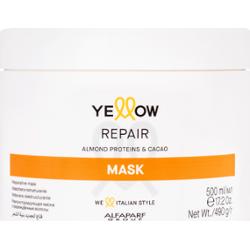 Alfaparf YELLOW Repair - maska odżywiająca i regenerująca do włosów zniszczonych, 500ml