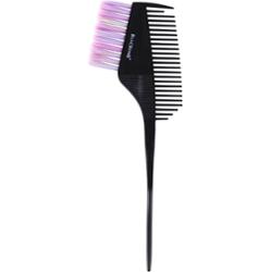 Poniks Blackomb Brush BP202 - pędzelek do farbowania włosów z grzebykiem 6cm, tęczowy