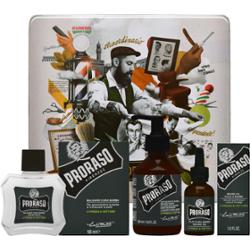 Proraso Cypress & Vetiver Beard Gift Set – zestaw do brody z szamponem, balsamem i olejkiem, 200ml+100ml+30ml