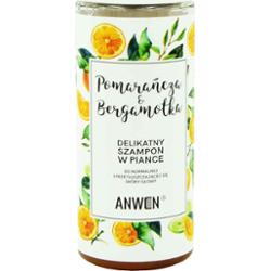 Anwen Pomarańcza i Bergamotka łagodny szampon oczyszczający w piance 170ml