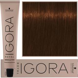 Schwarzkopf Professional Igora Royal Absolutes - trwała farba do włosów z kolagenem, 60ml 7-460 | Średni Blond Beżowo Czekoladowy Naturalny