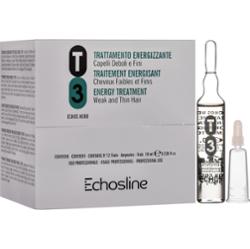 Echosline T3 Energy Treatment – kuracja w ampułkach przeciwko wypadaniu włosów, 12x10ml