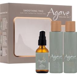 Agave Smoothing TRIO - zestaw wygładzający włosy po zabiegach chemicznych, 2x89ml i 59ml