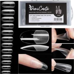 Deni Carte Tipsy Flexible Oval - owalne tipsy do paznokci, 120szt.