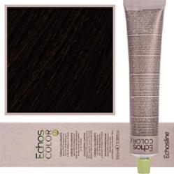 Echosline Echos Color Colouring Cream - wegańska farba do włosów, 100ml COLD 4,7 | Zimny Brązowy Średni Kasztan