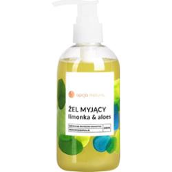 Opcja Natura Żel myjący Limonka & Aloes – delikatne oczyszczanie twarzy i ciała, 250 ml