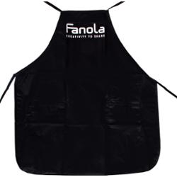 Fanola Fartuch Fryzjerski - profesjonalny czarny fartuch z dwiema kieszonkami