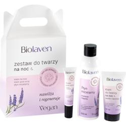 Biolaven Zestaw do twarzy na noc – kompleksowa nocna pielęgnacja, 200ml+50ml+15ml